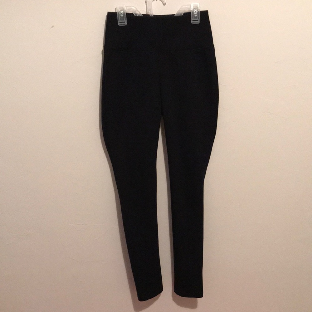 Black stretch pants